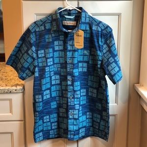 NWT TOMMY BAHAMA MOISTURE WICKING HAWAIIAN SHIRT